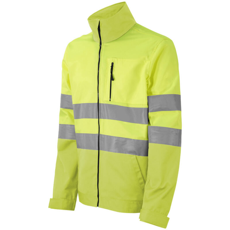 Cazadora alta visibilidad con cremallera