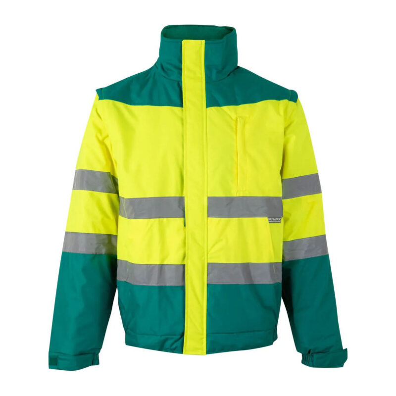 Cazadora alta visibilidad reflectante impermeable