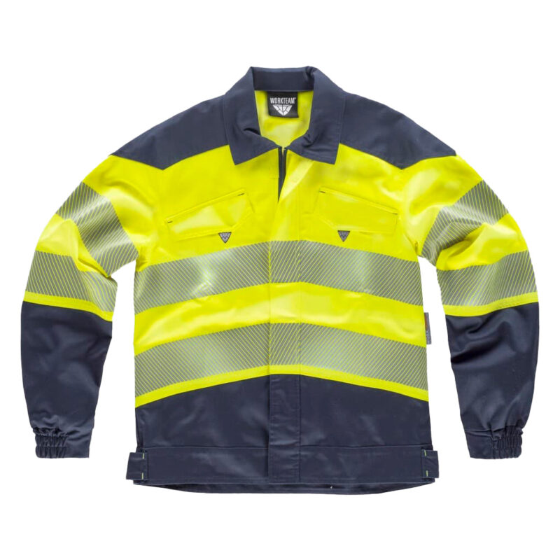 Cazadora reflectante alta visibilidad elástica