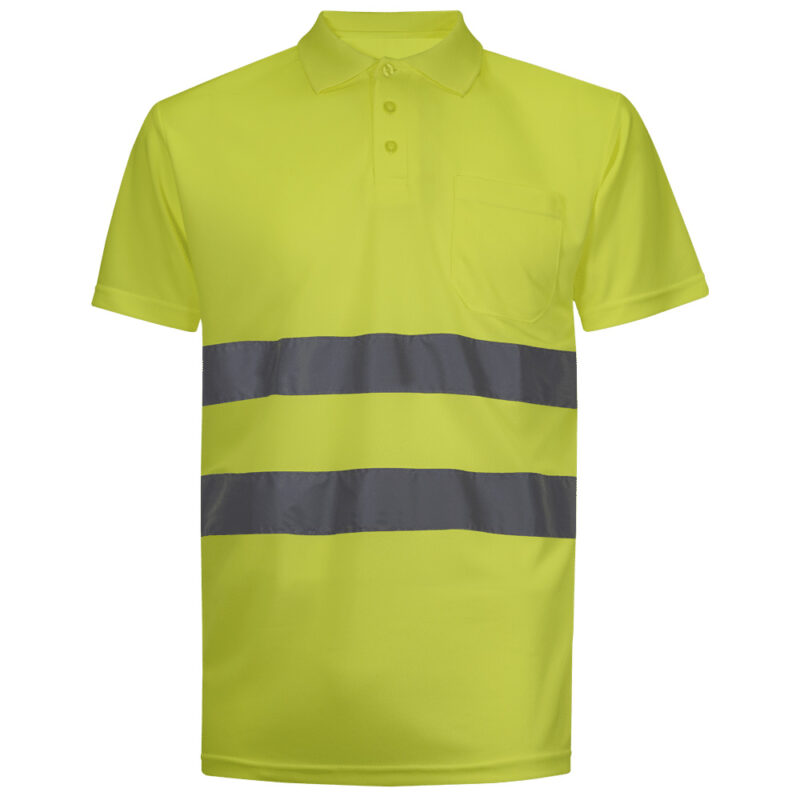 polo alta visibilidad clase 2 reflectante poliéster