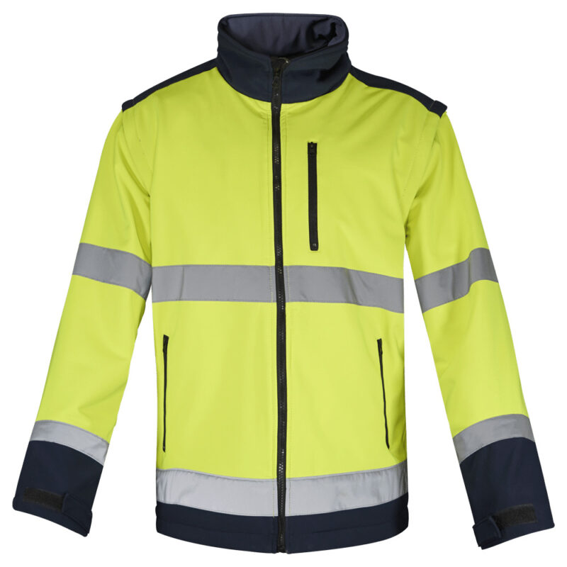 Chaqueta softshell alta visibilidad reflectante
