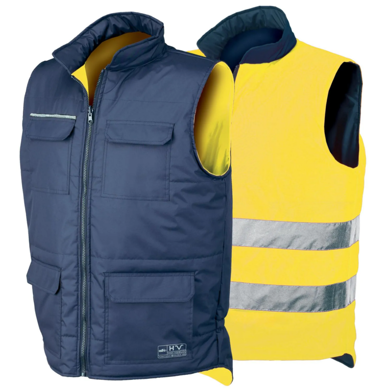 chaleco reversible alta visibilidad reflectante