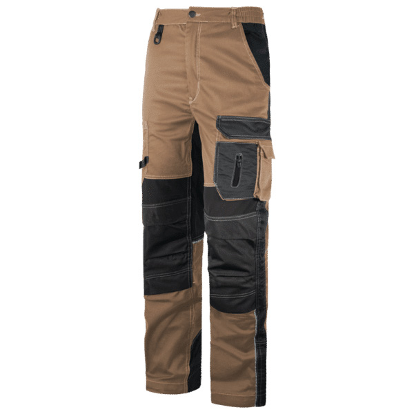 pantalon de trabajo multibolsillos elástico bicolor