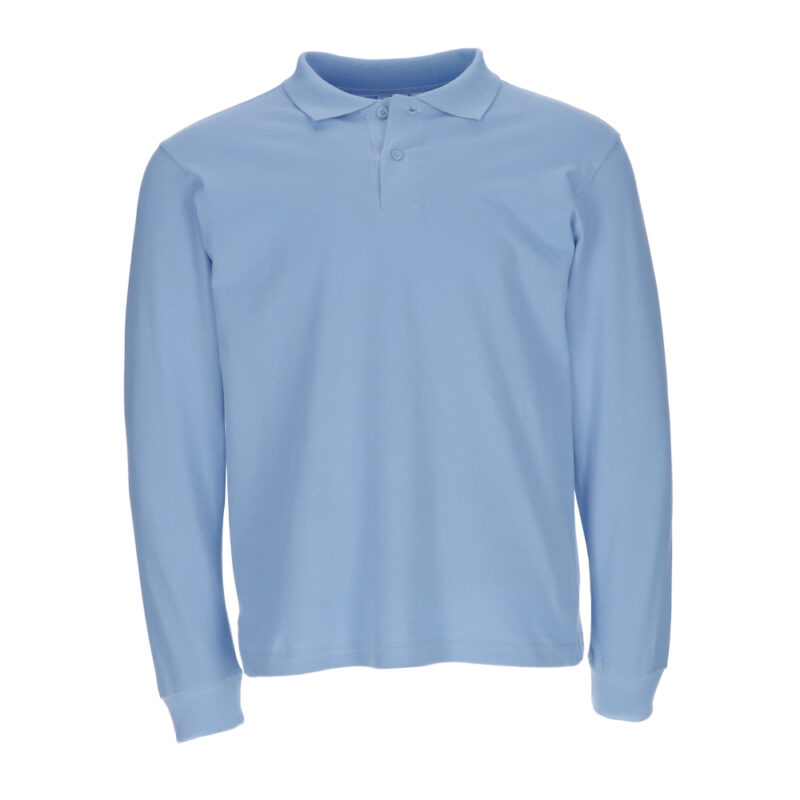 polo básico serigrafia bordado manga larga valento