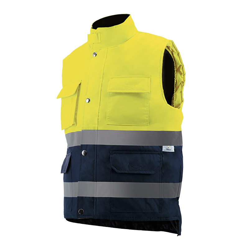 chaleco reflectante alta visibilidad acolchado