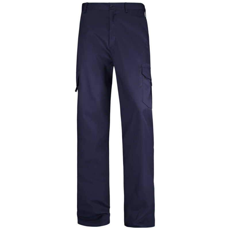 Pantalon de trabajo multibolsillos básico con dos bandas reflectantes