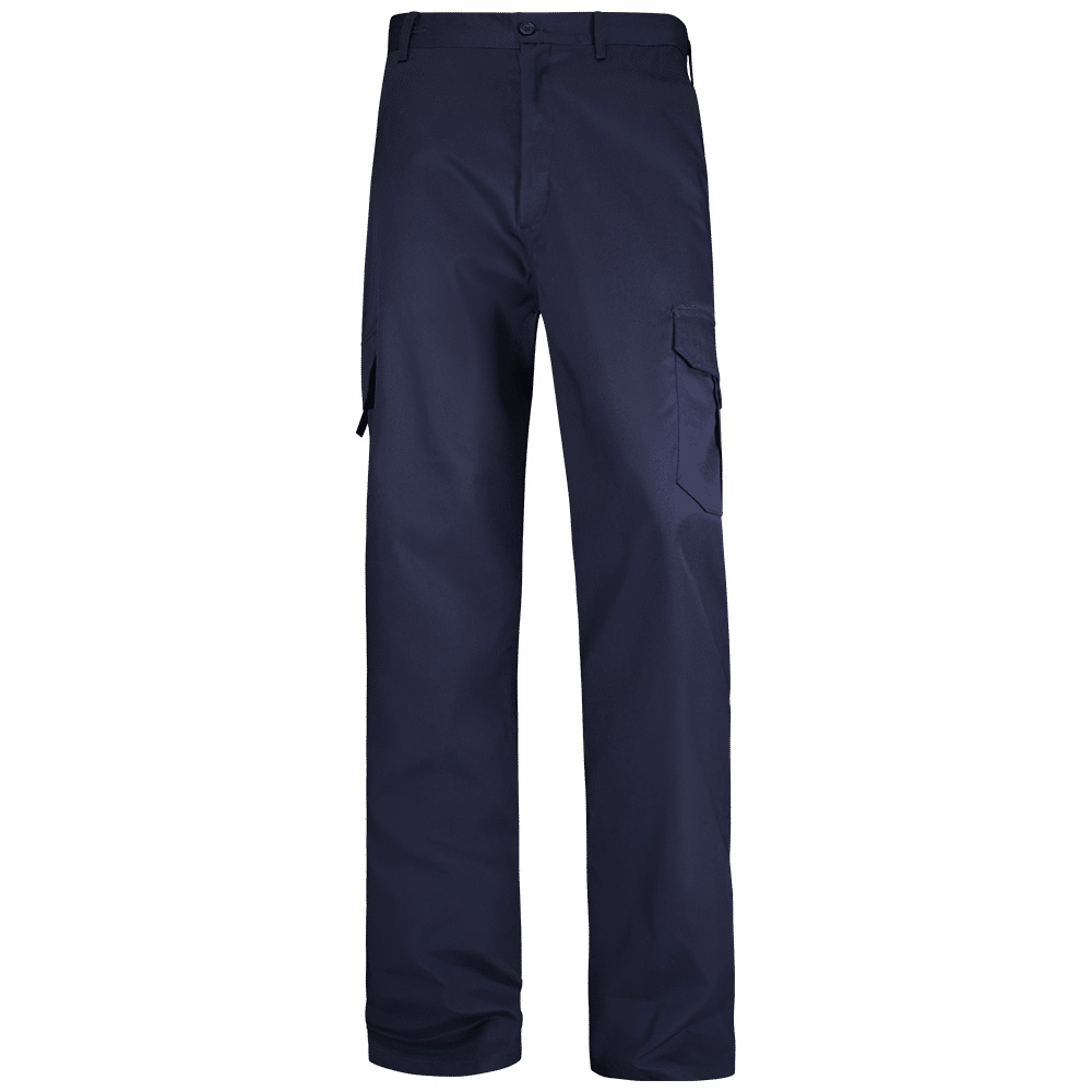 Pantalon de trabajo multibolsillos básico con dos bandas reflectantes