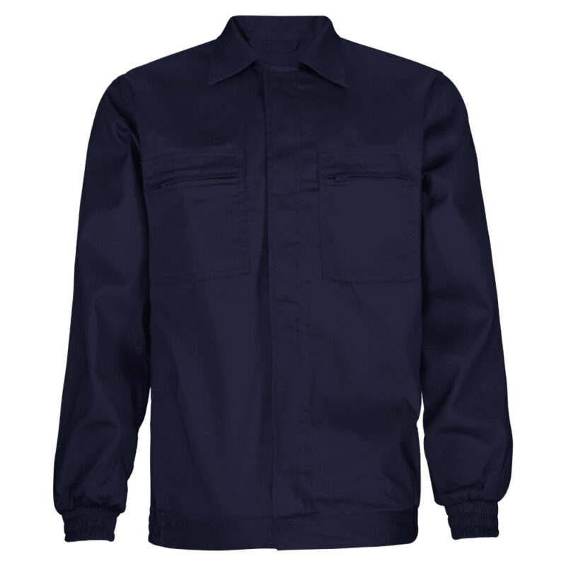 cazadora de trabajo laboral con certificado de riesgos mínimos