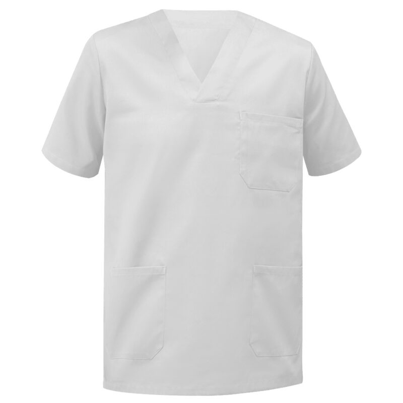 camisola cuello en pico sanitaria estetica limpieza alimentacion worko